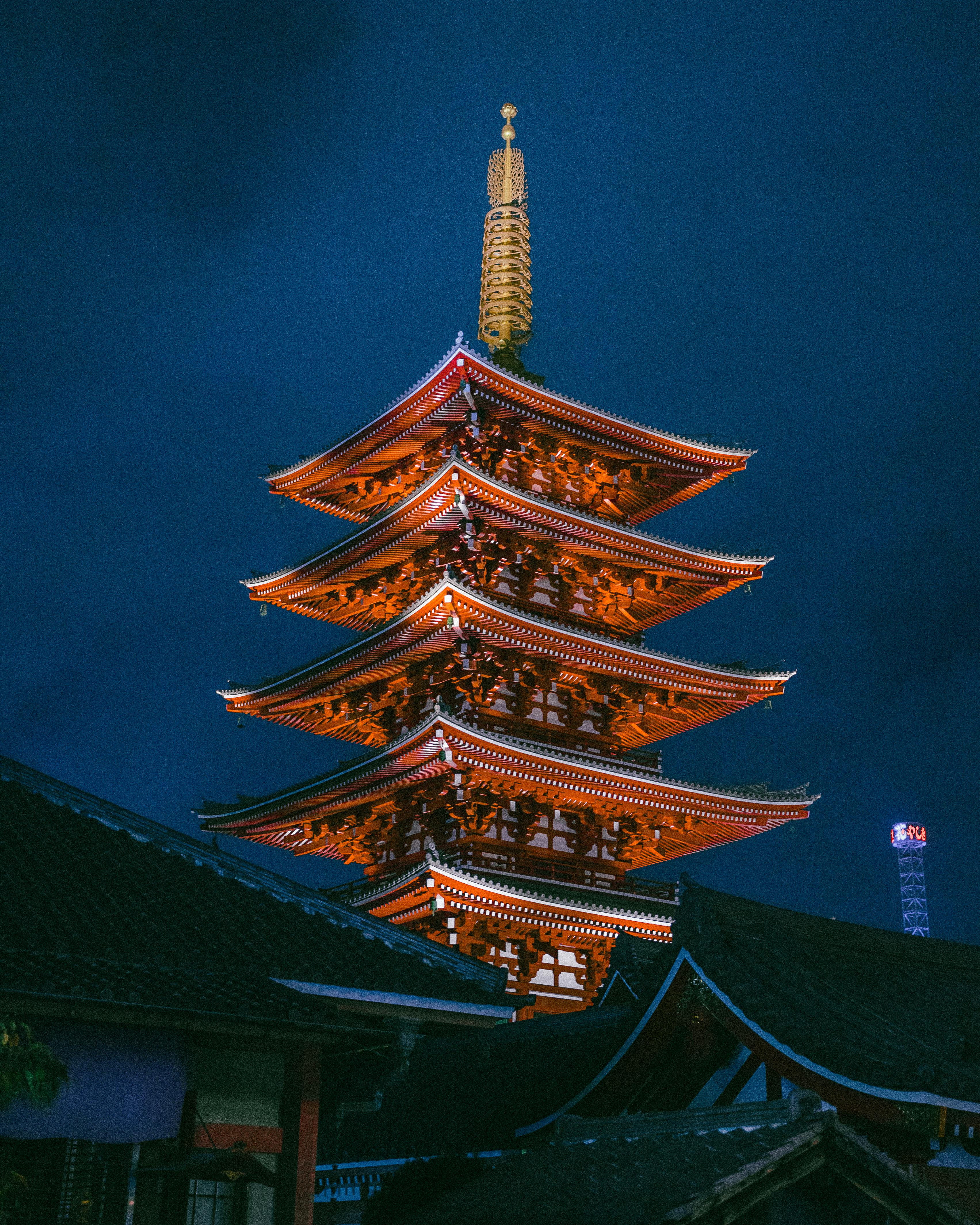 Senso-ji temple with red gate and lanterns in Asakusa